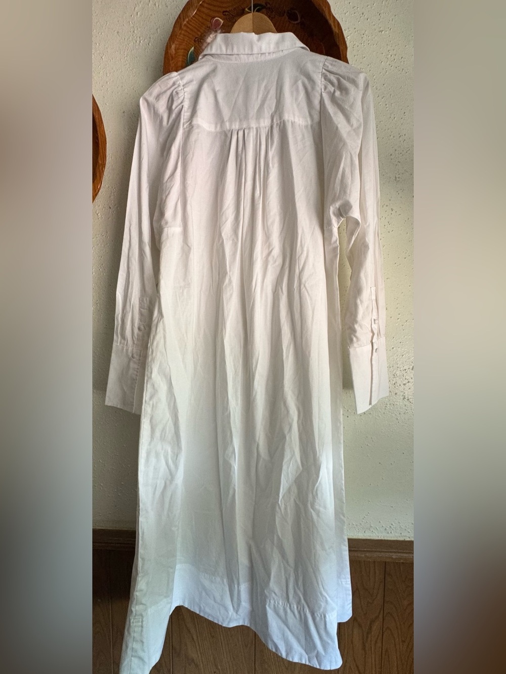 Banana Republic Factory PINTUCK BIB MIDI SHIRTDRESS Size Small - Picture 4 of 10